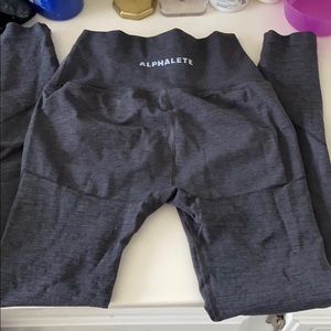 Alphalete dark grey leggings size M